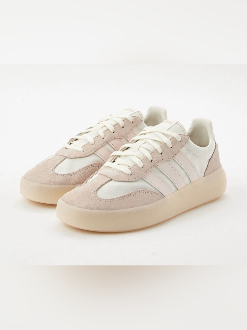 Adidas Barreda Decode Women’s Athletic Shoe Ivory and Pink Sneaker Size 11
